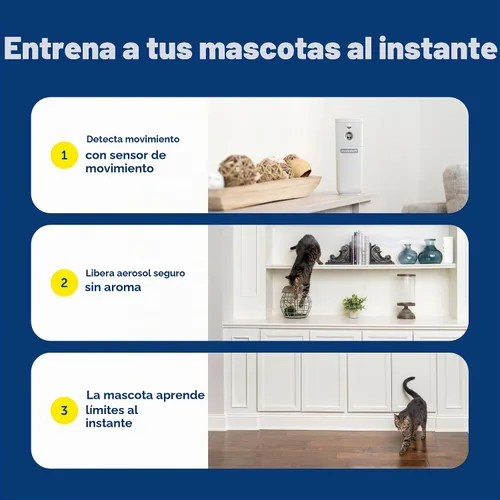 Vista 4 de PetSafe SSSCAT - Espray automático para mascotas para disuasión - Corrección de comportamiento sin contacto - Sensor de movimiento con ráfaga