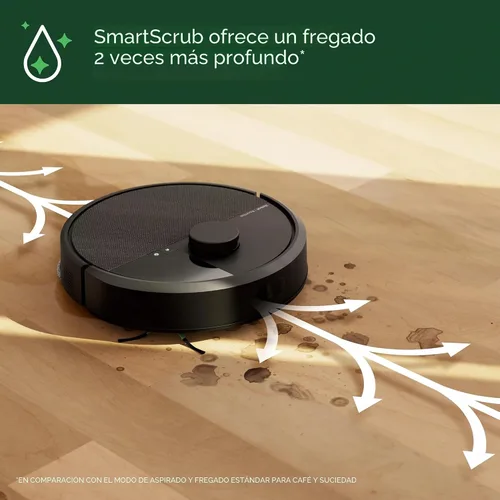 Vista 5 de iRobot Roomba Plus 405 (G185) Robot aspiradora y trapeadora combinada con base AutoWash - Almohadillas de trapeador giratorias, se vacía