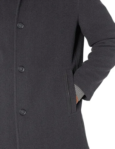 Vista 3 de Cole Haan Men's Button Up Wool Plush Car Coat