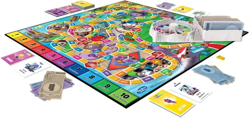 Vista 2 de Juego de mesa The Game of Life, juegos familiares para niños de 8 años en adelante, las clavijas vienen en 6 colores, juegos de mesa familiares