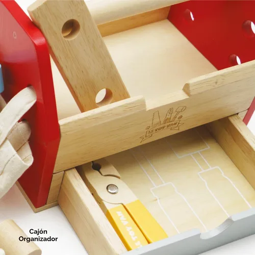 Vista 6 de Le Toy Van - Caja de herramientas de construcción y herramientas de madera
