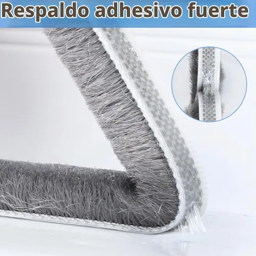 Vista 6 de Cinta de sellado de COUMENO para tope resistente 0.2inX0.4inX33FT adhesiva impermeable para puertas y ventanas, perfecta para bloquear corrientes