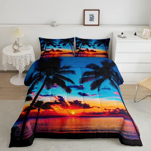 Vista 17 de Feelyou Juego de edredón de animales de zoológico, tamaño individual, juego de ropa de cama de animales de dibujos animados para niños, niñas