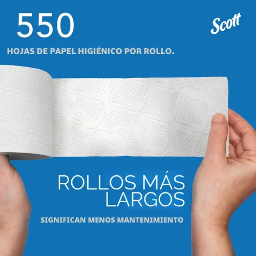 Vista 7 de Kimberly-Clark Scott Papel higiénico, rollo estándar de dos capas, Blanco, 11000