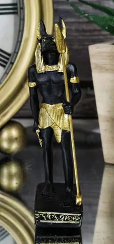 Vista 5 de Ebros Gift Dios de los muertos Dios de los Muertos Anubis Chacal Dios de los Muertos Dios Clásico Egipto Figura de Deidad Dioses de Egipto Mini