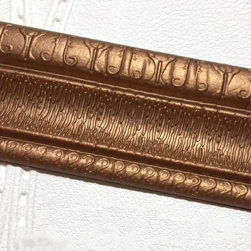 Vista 7 de Adhesivo impermeable 3D para borde de pared, borde de espuma, bordes de espejo, removibles, autoadhesivos, calcomanías para cocina, baño, 3.1 x 92