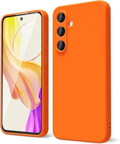 Vista 320 de oakxco Funda para teléfono Samsung Galaxy S8 de silicona líquida, delgada y fina de gel de goma suave TPU cubierta protectora simple llana