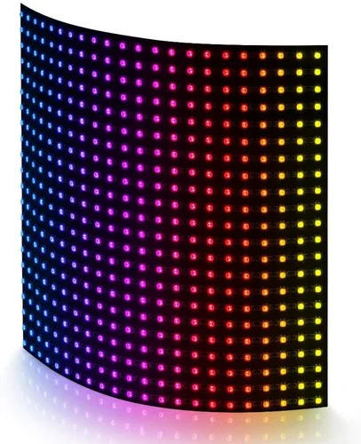 Vista 11 de BTF-LIGHTING WS2812B RGB 5050SMD direccionable individualmente digital 8x8 64 píxeles 3.1 pulgadas x 3.1 pulgadas Panel de matriz LED flexible FPCB
