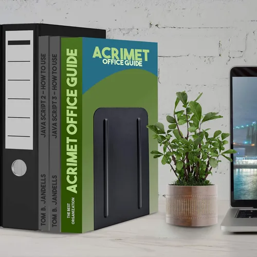 Vista 4 de Soportes para libros prémium Acrimet, Negro