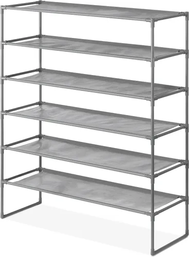 Vista 16 de Whitmor Torre de zapatos de 10 niveles, 50 pares, cromo