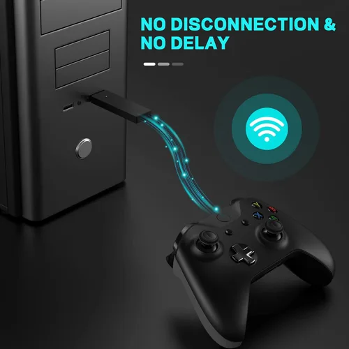 Vista 5 de Smlau Adaptador inalámbrico XB1 compatible con Xbox One Controller y Xbox Series X para Windows 11108187