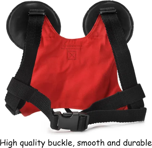 Vista 3 de Cinturón antipérdidas para niño pequeño con minicorrea de seguridad para niños y niñas, Rojo