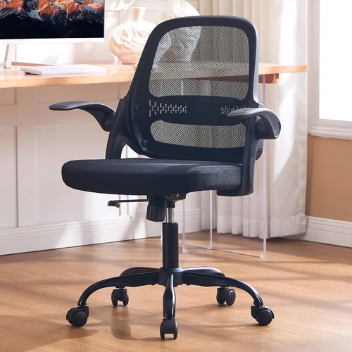 Vista 9 de amseatec Silla de oficina de malla Beige