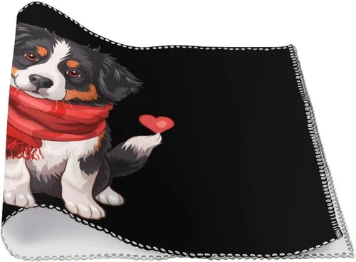 Vista 3 de Australian Shepherd Dog Placemats Set of 6 Resistant Table Mats Washable Place Mats for Dinner Party Table Decoration