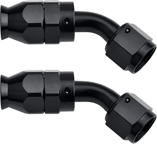 Vista 24 de EVIL ENERGY 3AN PTFE manguera extremo montaje 90 grados negro para manguera de PTFE solamente 2PCS