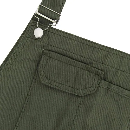 Vista 6 de LONGBIDA - Jardinera de mezclilla para hombre, ajuste entallado, moderno, con bolsillos
