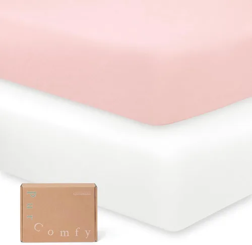 Vista 8 de Graco Pack N Play Sheets - Sábanas de viscosa prémium para cuna, bolsillo profundo de 5 pulgadas, paquete de 2 sábanas neutrales para niños y niñas