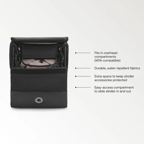 Vista 5 de Bolsa de transporte Bugaboo Butterfly – Bolsa de viaje y almacenamiento para cochecitos de mariposa – Repelente al agua, protección acolchada