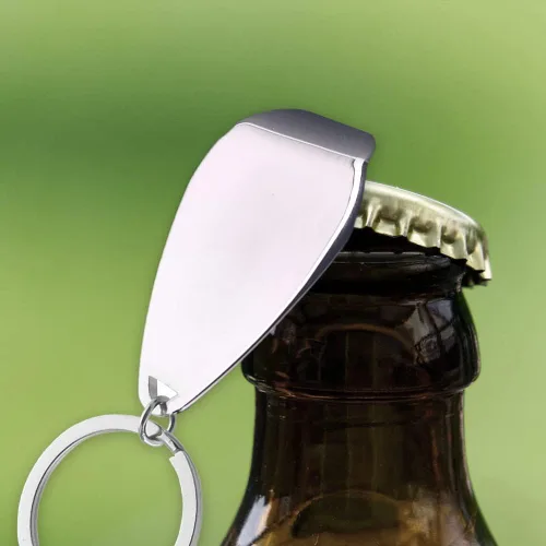 Vista 2 de 2 llaveros para abrebotellas, pequeño abrebotellas de cerveza, mini llavero para uso diario y decoración de llavero, cerveza, jardín, bar, pub