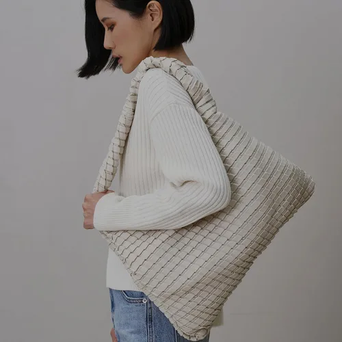 Vista 5 de KWANI Bolso Hobo texturizado para mujer y mujer