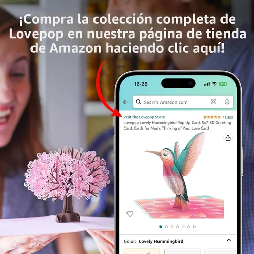 Vista 7 de Lovepop Ramo de Flores de Papel Desenfundable de Todos los Días para Ella y Él - Tarjetas de Felicitación 3D para Niños, Niñas, Hombres, Mujeres