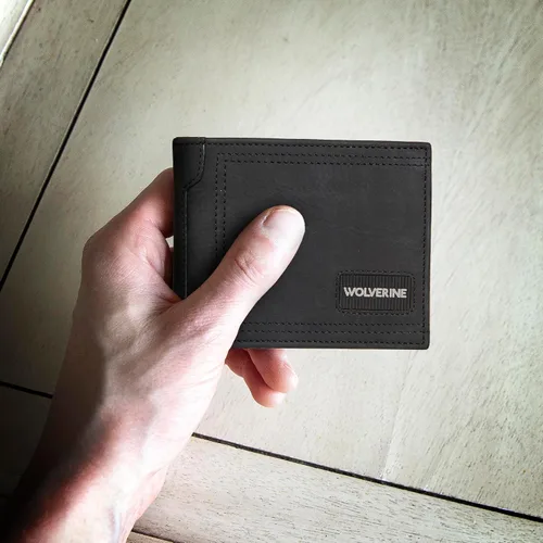 Vista 74 de WOLVERINE Billetera plegable de lona/cuero para hombre