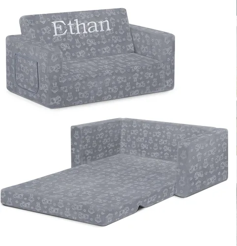 Vista 10 de Serta Perfect Sleeper Sofá Convertible Extra Ancho a Tumbona - Cómodo Sofá/Cama Plegable 2 en 1 para Niños, Crema