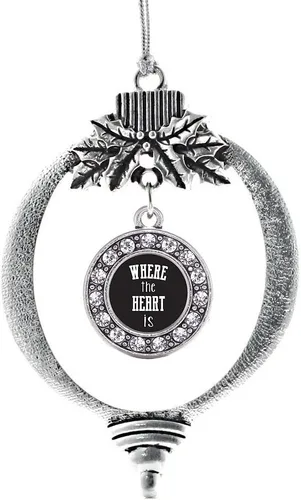 Vista 632 de Inspired Silver - Adorno de cromosoma 21 con dije de círculo de plata con joyas de circonita cúbica