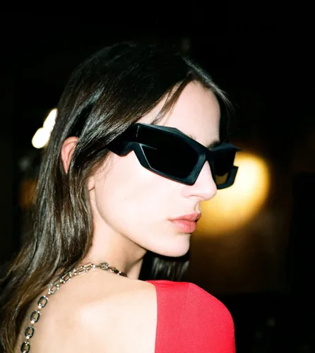 Vista 5 de Gafas de sol envolventes de moda para hombres y mujeres, a la moda, geniales, deportivos, ojo de gato, gafas de sol Y2K futuristas con espejo