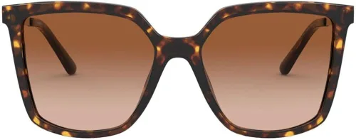 Vista 2 de Tory Burch TY7146 - Lentes de sol para mujer, tortuga oscuramarrón oscuro, degradado 55