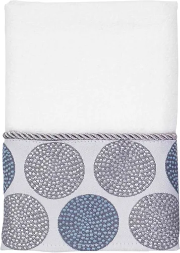 Vista 10 de Avanti Linens - Toalla de mano, toalla de algodón suave y absorbente (colección de círculos punteados, mineral) 100% algodón, suave y absorbente