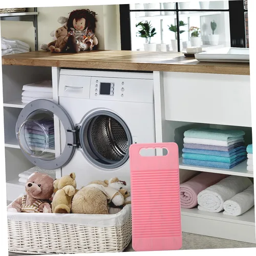 Vista 7 de Cabilock Tabla de lavandería Lavado de manos Herramientas de ropa antideslizante Washboard para uso doméstico Estilo aleatorio