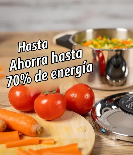Vista 2 de Kuhn Rikon Duromatic Classic NEO - Olla a presión con mango lateral de 3,5 L, hecha en Suiza, ultrarrápida y eficiente energéticamente, base súper