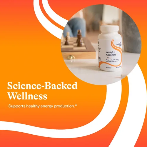 Vista 4 de Seeking Health Acetyl-L-Carnitine - Suplemento de acetil-L-carnitina - Apoya la energía, el metabolismo de las grasas saludables y la salud