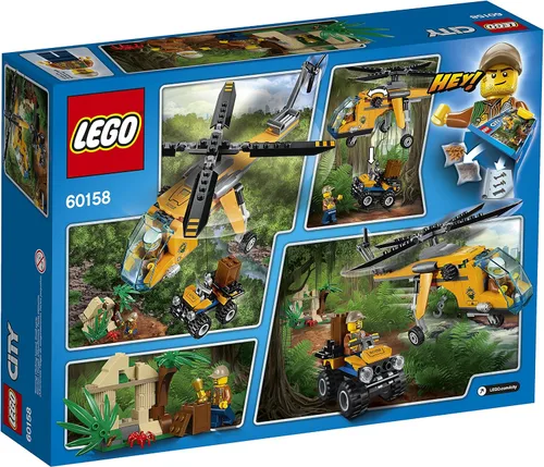 Vista 3 de LEGO City Jungle Explorers Jungle Cargo Helicopter 60158 Kit de construcción (201 piezas)