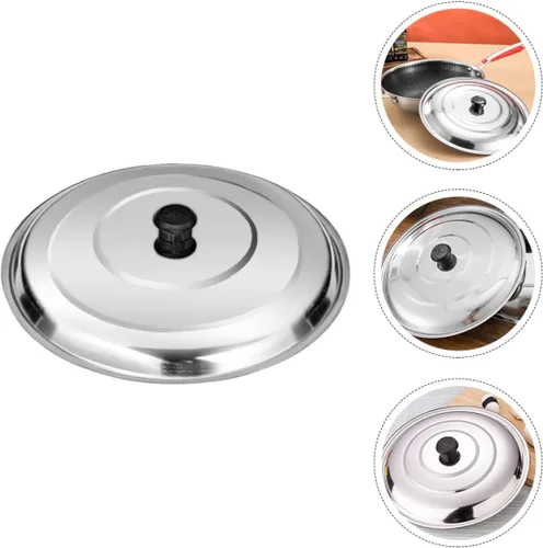 Vista 4 de Cabilock Tapa de olla de acero inoxidable, tapa de sartén múltiple, tapa de sartén, tapa de acero inoxidable, tapa de sartén de acero inoxidable