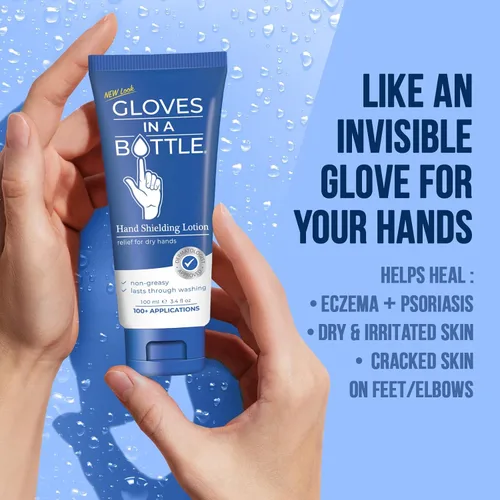 Vista 6 de Blindaje de guantes en una botella Loción – Ideal para piel seca Itchy. grease-less y fragancia gratis.
