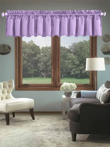 Vista 24 de Cortinas de cocina negras Ladity - 2 paneles de cortinas cortas opacas, 36 pulgadas, privacidad, niveles de café, cortinas de granja para ventana