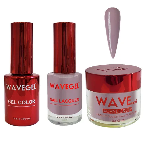 Vista 75 de WAVEGEL - Juego de gel de remojo, laca de uñas y polvo acrílico y polvo de inmersión a juego - Colección Queen - #001 Negro sedoso