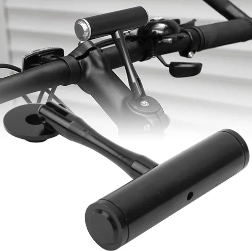 Vista 6 de Extensor de manillar de bicicleta, extensión de soporte de aleación de aluminio para bicicleta, extensión de espacio de bicicleta, soporte
