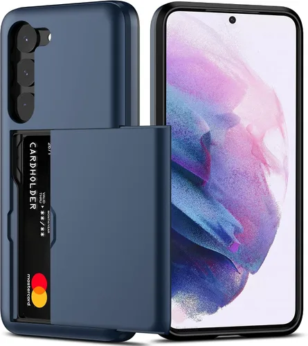 Vista 8 de Nvollnoe Funda para Samsung S23 con tarjetero 5G de 6.1 pulgadas, delgada, de doble capa, resistente, protector para Galaxy S23, funda con ranura