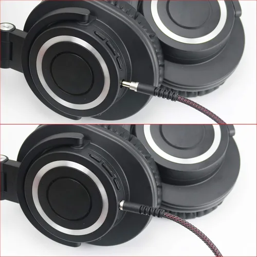 Vista 5 de NewFantasia Cable de actualización de audio de repuesto compatible con Audio-Technica ATH-M50xBT, ATH-AR3BTBK, ATH-SR50BT, ATH-ANC9, ATH-ANC7B