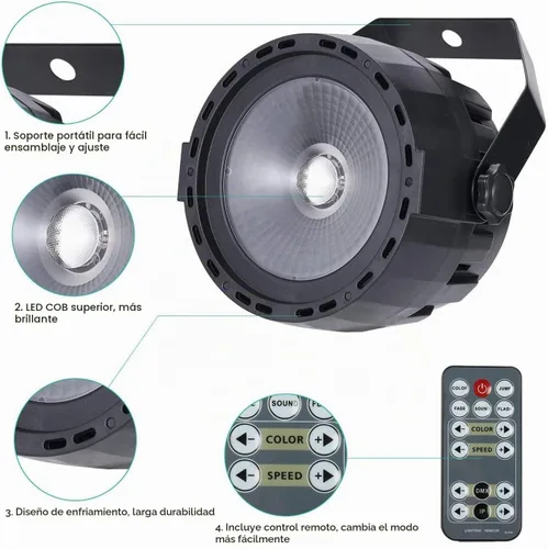 Vista 5 de SHEHDS Luces de lavado de la MAZORCA de la luz 30W de la etapa del par