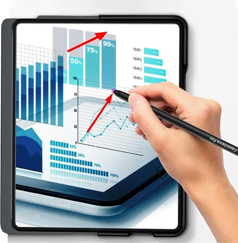 Vista 5 de S Pen para Galaxy Z Fold 4, Fold 3, Fold 2, Maezar Stylus Capacitive Touch Pen S Pen Fold Edition (punta suave de silicona) para Samsung Galaxy Z