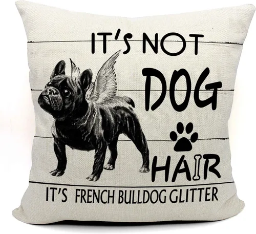 Vista 6 de Mancheng-zi Regalos de Pug: Fundas de almohada de carlino de 18 x 18 pulgadas, reservadas para la almohada del perro