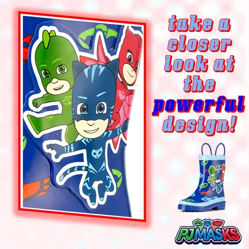 Vista 4 de PJ Masks Botas de lluvia para niños