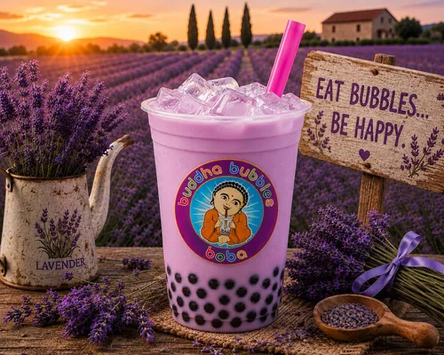 Vista 3 de Buddha Bubbles Boba - Mezcla de bebida en polvo prémium con forma de boba y té de burbujas (2.2 libras / 2.2 lbs)