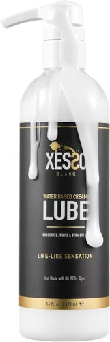 Vista 11 de XESSO Cum Lube, lubricante blanco cremoso a base de agua, 4 onzas líquidas, gel grueso hipoalergénico sin perfume para mujeres, hombres y parejas.