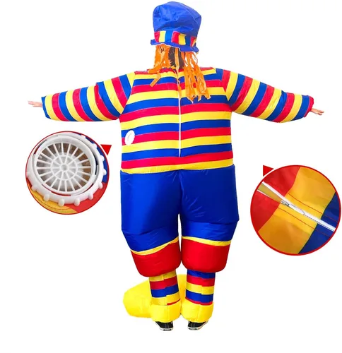 Vista 4 de ELECLAND Disfraz inflable de carnaval Halloween Carnaval decoración inflable para fiestas de carnaval adultos