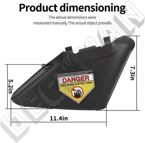 Vista 2 de 731-04177 Deflector de descarga lateral, compatible con MTD pieza de repuesto de 21 pulgadas canal de cubierta